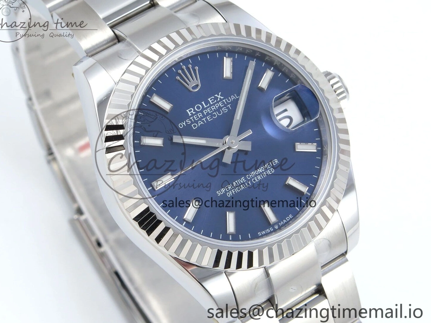 MiroTime 0417 DateJust 31 278274 ARF 1:1 Best Edition 904L Steel Blue Dial Stick Marker on SS Oyster Bracelet ETA MultiPurpose 554